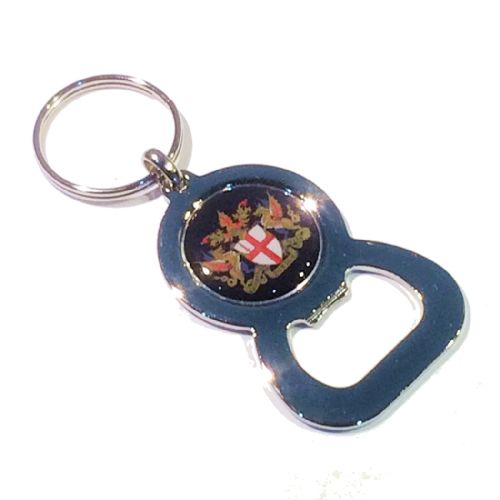 Keyring Blank Bottle Opener 25.4mm and printed dome